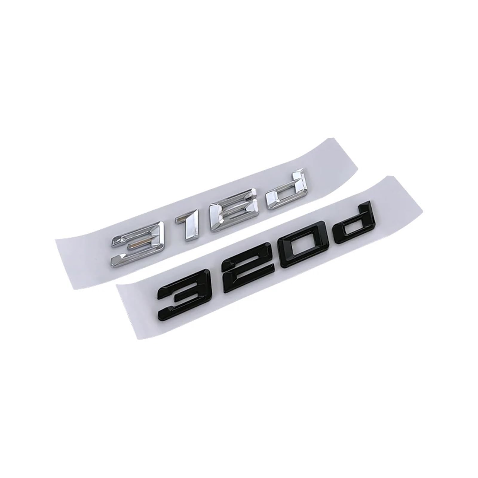 3D ABS Schwarze Autobuchstaben for 316d 318d 320d 323d 325d 328d 330d 335d E90 E46 F30 Emblem Schriftzug Aufkleber Zubehör(Glossy Black,2008-17_335D)