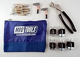MRO TOOLS 3/16 Cleco Fastener Temporary Rivet Welder's Clamp Auto Body Repair Kit (K6S10-3/16)