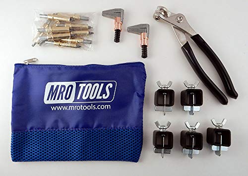 MRO TOOLS 3/16 Cleco Fastener Temporary Rivet Welder's Clamp Auto Body Repair Kit (K6S10-3/16)