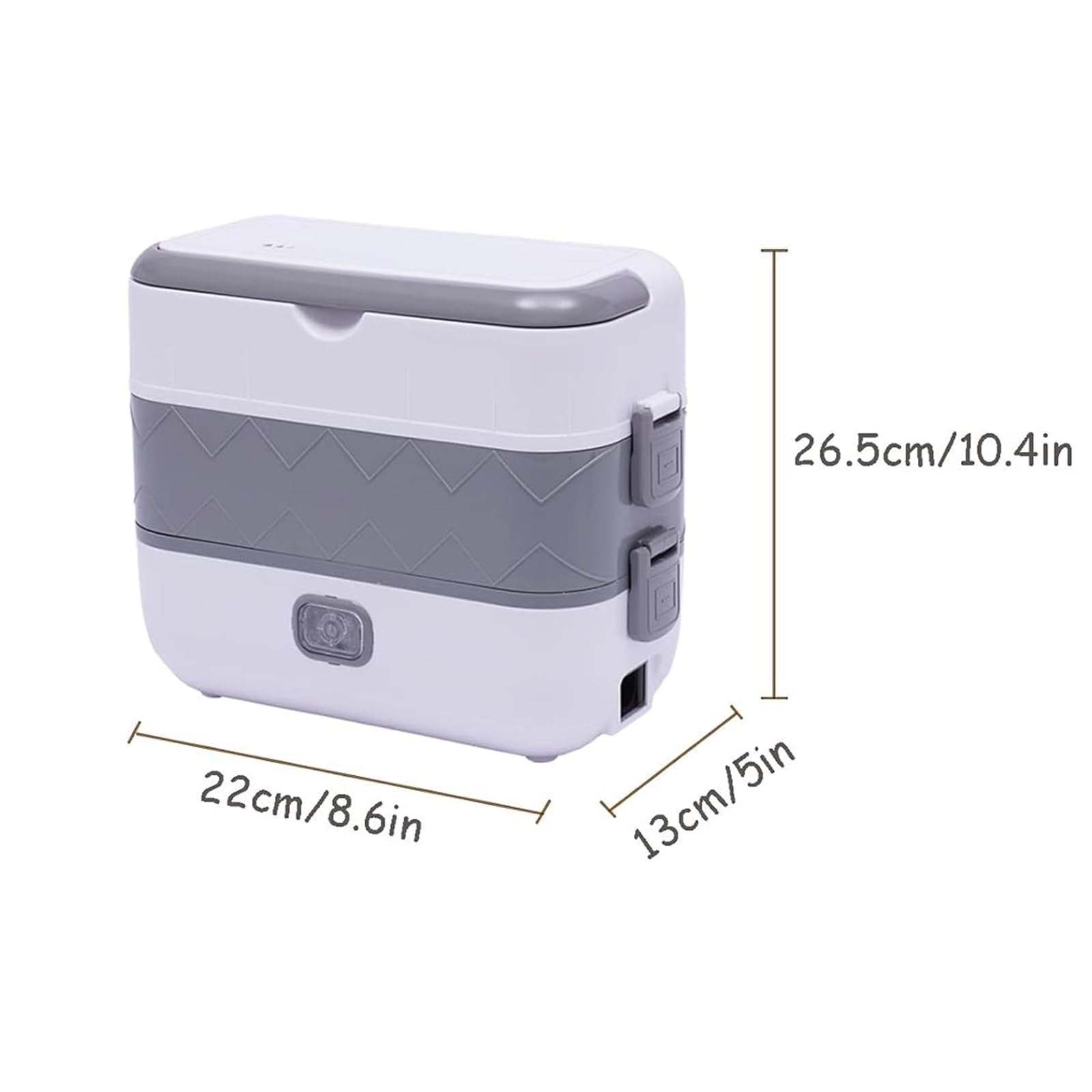 Szybko podgrzewany elektryczny lunchbox, przenośny samogotowujący elektryczny lunchbox z 4 pojemnikami ze stali nierdzewnej, 20 minut szybkiego podgrzewania i funkcją automatyczneg