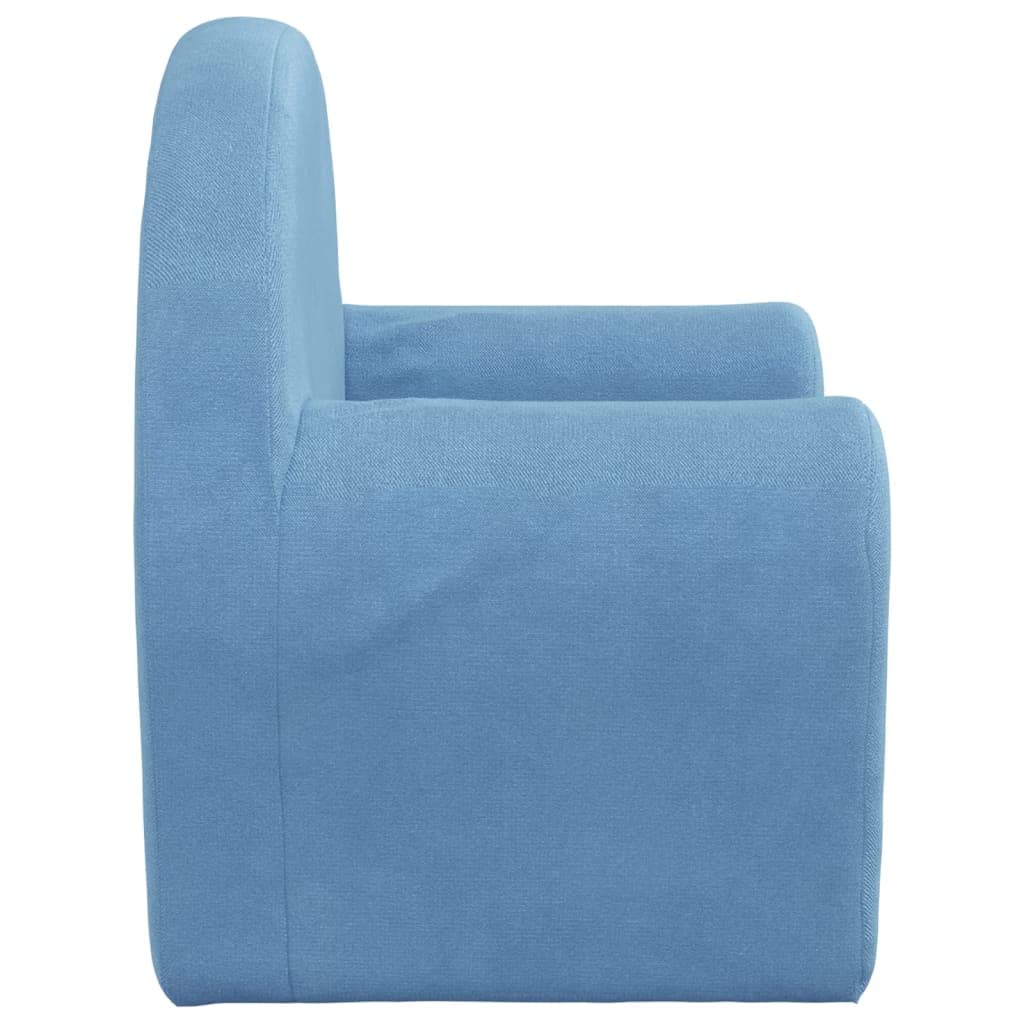Sofa dziecięca, 2 w 1, rozkładana kanapa dziecięca, niebieska
