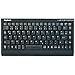 Price comparison product image KeySonic ACK-595C+ (German) Wired Keyboard (USB-PS/2-Combo) In Mini-layout, Integrated Number Field, SoftSkin (Black)