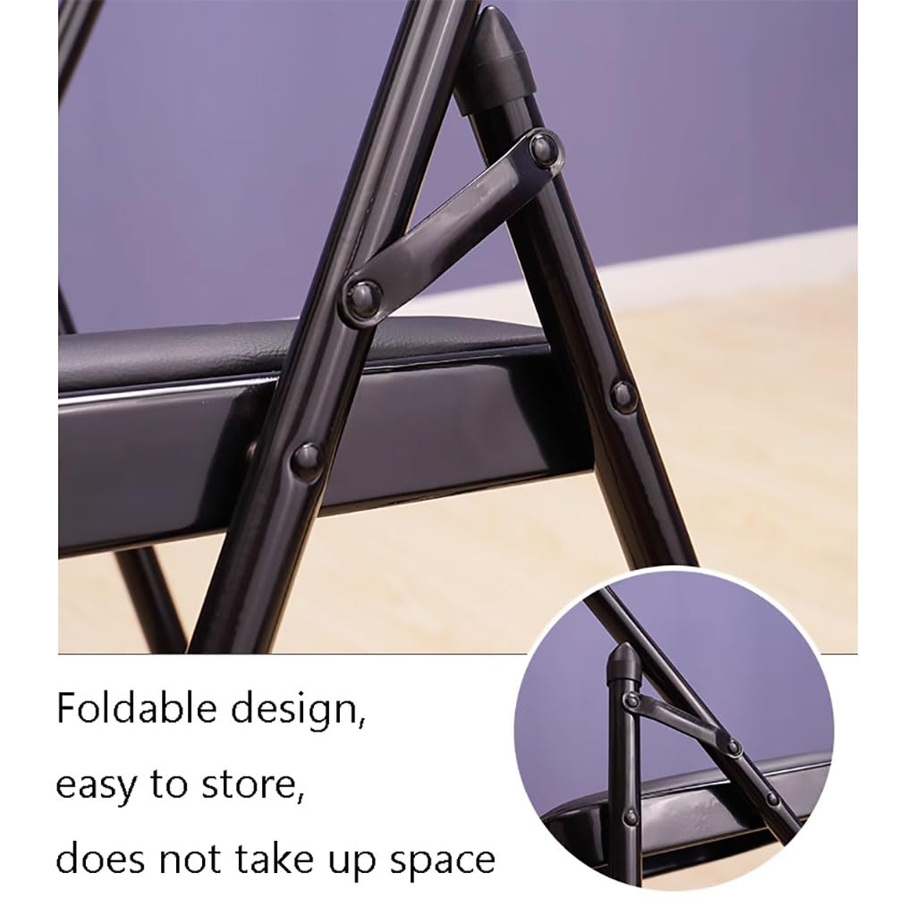Sedia Yoga Marrone Senza Schienale Sedia Yoga Pilates Pelle PU Design a Doppia Trave Sedia Yoga Pieghevole Sedia Yoga Iyengar Sedia a inversione Yoga Dimensioni: 47 * 45 * 82 cm,Black