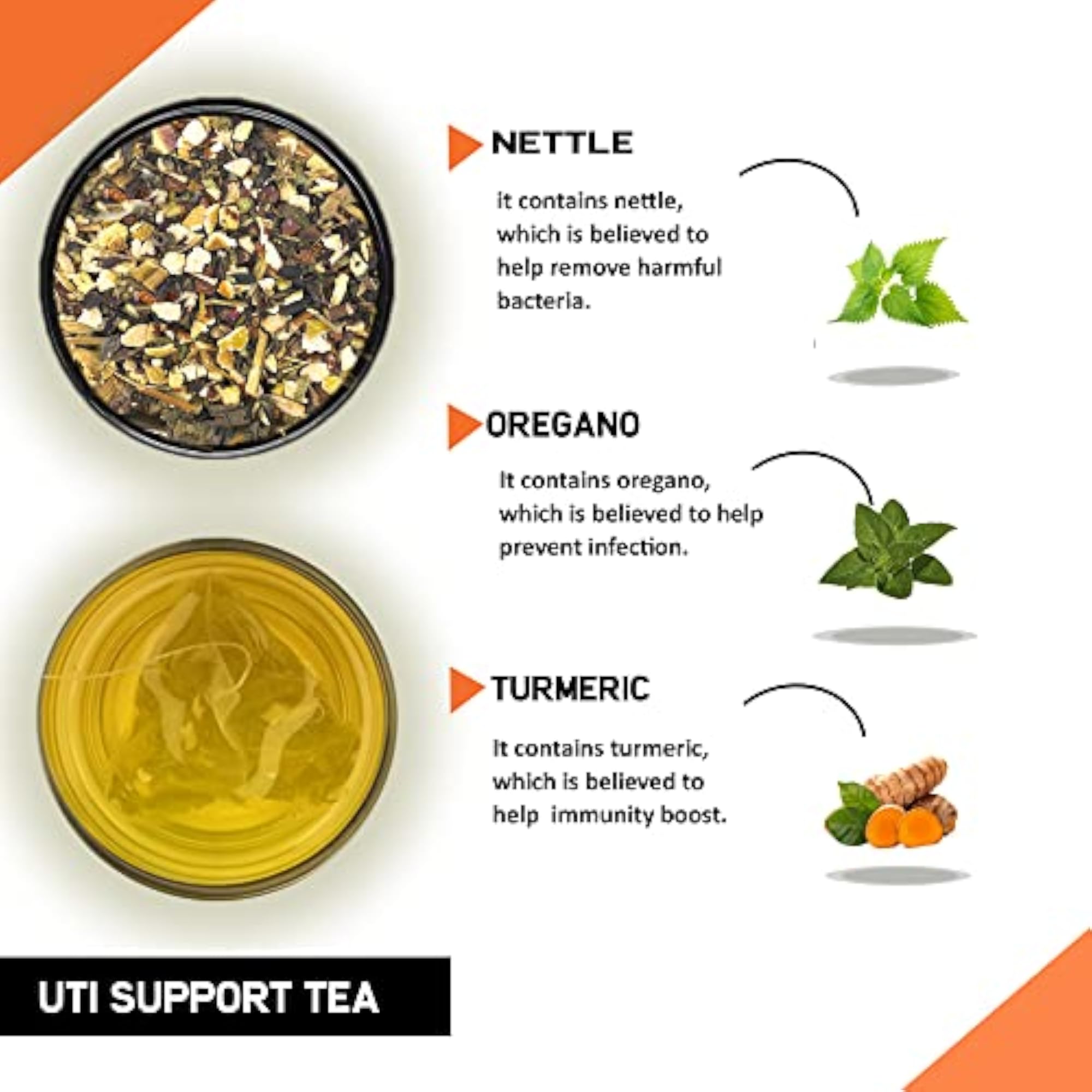 TEACURRY UTI Support Tea with Infuser, 2 Month Pack, 200 Grams