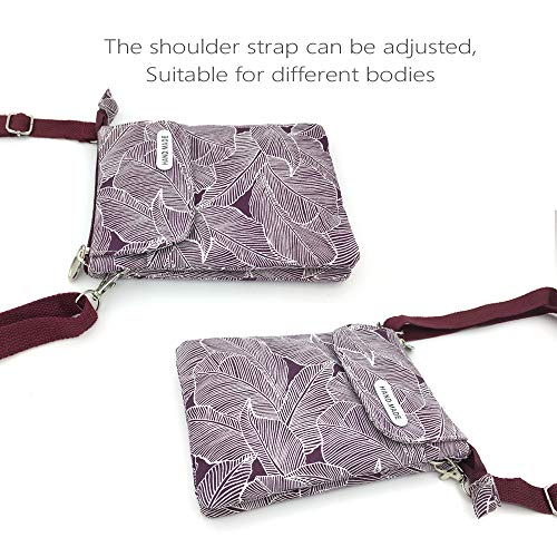 Image of Nylon Crescent Crossbody Bag for Women Men Fanny Pack Crossbody Bag Dumpling Lightweight Travel Sling Bag