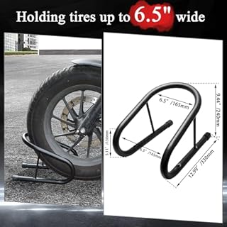 WOWTK 6.5" Removable Dirt Bike Wheel Chock w/Mount Kit,6 1/2 in. wide Motorcycle Trailer Locking Wheel Chock Tire Holder,Pack of 2
