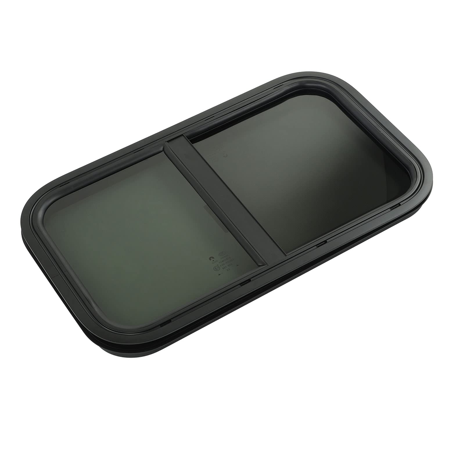 RV Window Push Pull Sliding with Removable Screen, Rounded