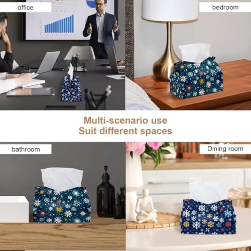 Porte-mouchoirs de Noël flocons de neige, lot de 2 parfaits pour offrir à vos proches - 7