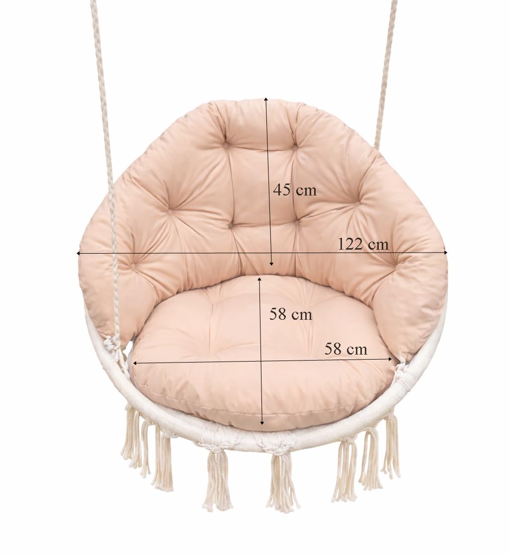 Hängeschaukel Kissen für Hängeschaukel Schaukelauflagen Hängenest BEIGE