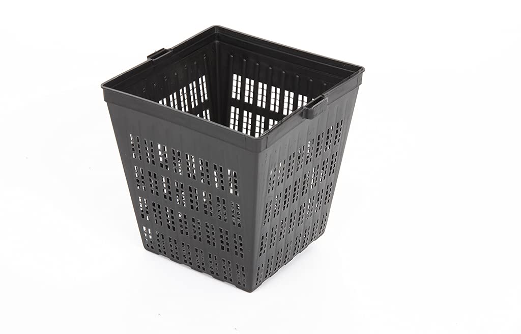 Lincolnshire Pond Plants Ltd - Pond Baskets Ideal for Planting Around Your Pond - Pond Pots - Pots and Compost (5, 11 cm Square - 1 Litre)