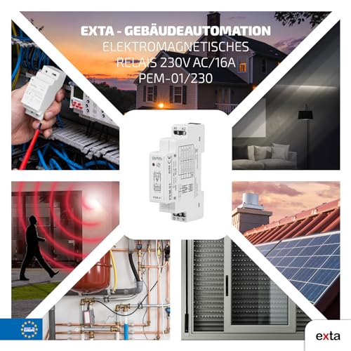 EXTA PEM-01/230 ELEKTROMAGNETISCHES Relais, 4000 W, 230 V, Weiß