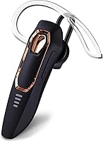 Vista 1 de Auriculares de un solo oído Bluetooth con cancelación de ruido inalámbrica, tiempo de conversación de 30 horas, micrófono con cancelación de ruido