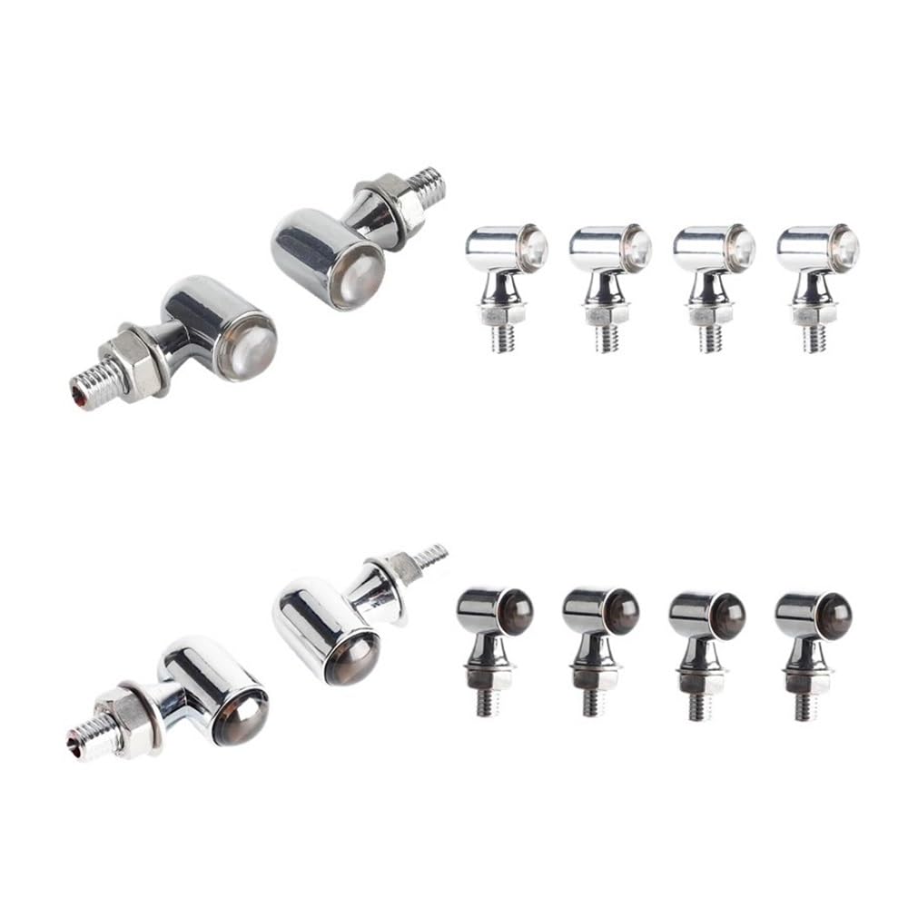 Intermitentes para Moto, para H&Arley Softail Dyna Sportster para 8mm Aluminio Mini LED Luz señal Giro para Motocicleta luz Intermitente lámpara de señales Intermitentes