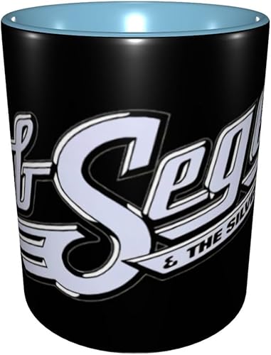 Miniatura 6 de CONCAVER Bob Music Seger Singer Logo Ceramic Coffee Mugs 12 Oz Cups Handles For Coffee, Beverages, Tea, Gift Tea Music Lovers Gifts Sky Blue