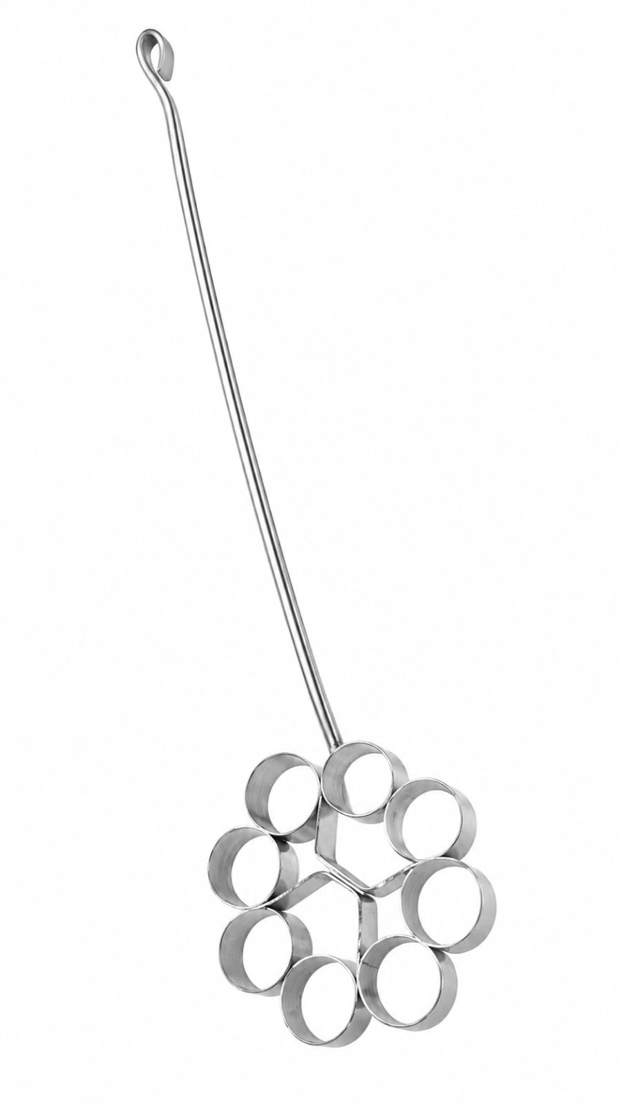 SOUQHUB Stainless Steel Achappam Maker Mould | 8 Petal Rose Cookie Design, Long Handle, Heavy Duty, Rust-Resistant, for Homemade Kerala Achappam and Rosette Cookies - Pack of 1-image-5