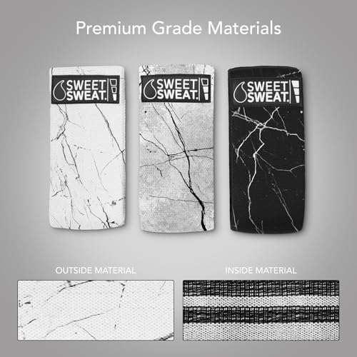 Image of Sweet Sweat Hip Bands with 3 Levels of Resistance | Non-Slip Fabric Booty Bands for Squats & Lunges | Includes Free Mesh Carrying Bag