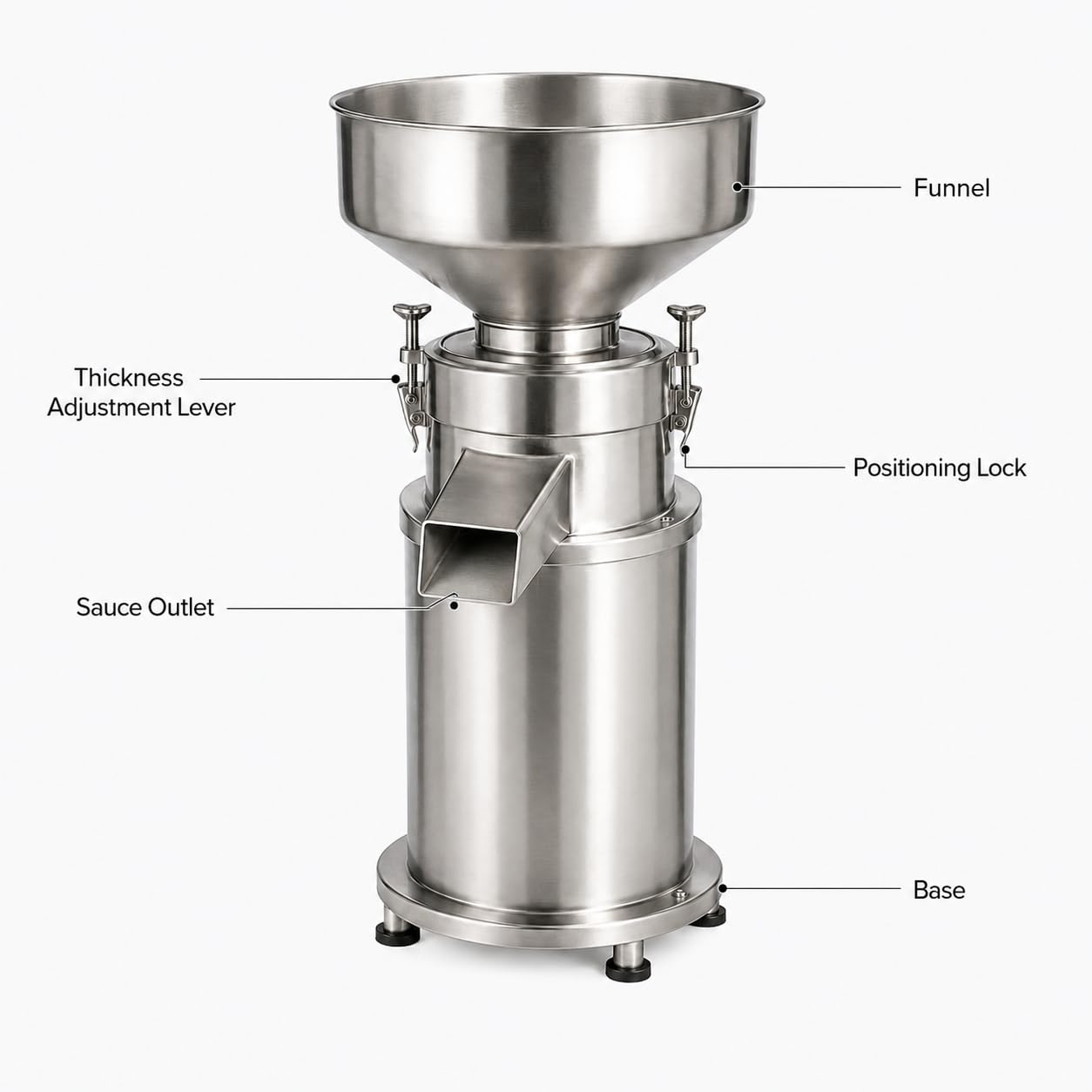 Molinillo De Mantequilla De Cacahuete Comercial, Molinillo Eléctrico De Acero Inoxidable para Mantequilla De Frutos Secos, Procesador De 30 Kg/H Y 2800 RPM para Uso En Restaur