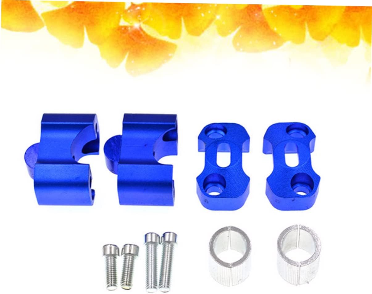 1pc Adjustable Aluminum Handlebar Risers for Dirt Bikes Atvs Blue Clamps for Enhanced Riding Comfort and Control