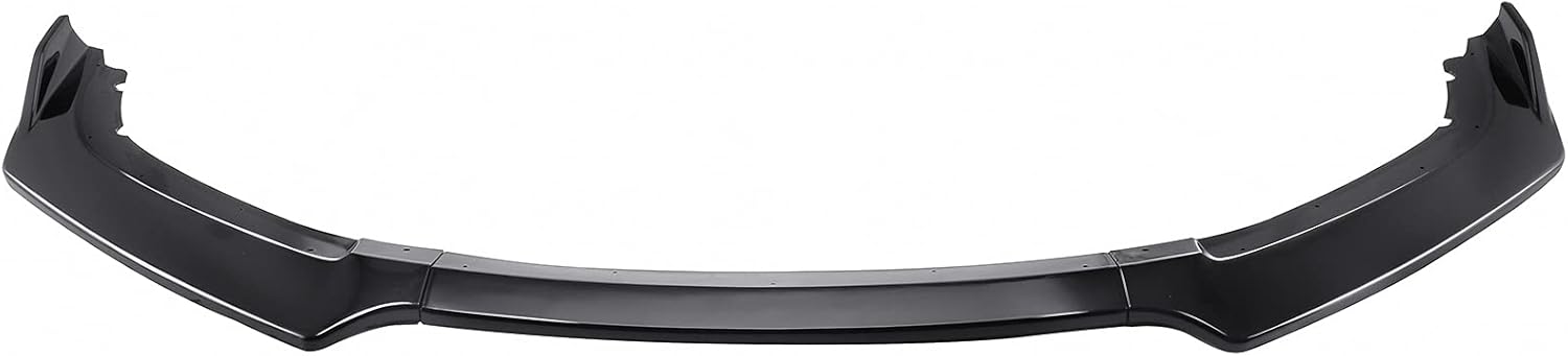 MotorFansClub 3pcs Front Bumper Lip Splitter Fit for Honda Civic 2016 2017 2018 Trim Protection Splitter Spoiler, Glossy Black