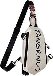 GUSTAVE® Crossbody Bag for Men Women with Badges, Waterproof Sling Bag Large Shoulder Bag with Adjustable Strap for Commut... Price In India