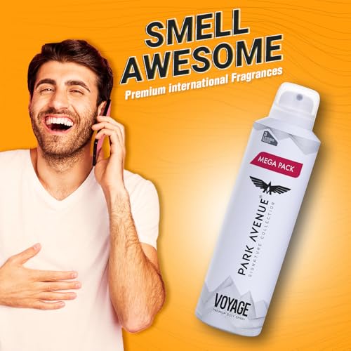 Image of Park Avenue Men Voyage Signature Collection | Deodorant for Men | Fresh Long-lasting Aroma | 220ml Each (Pack of 3)