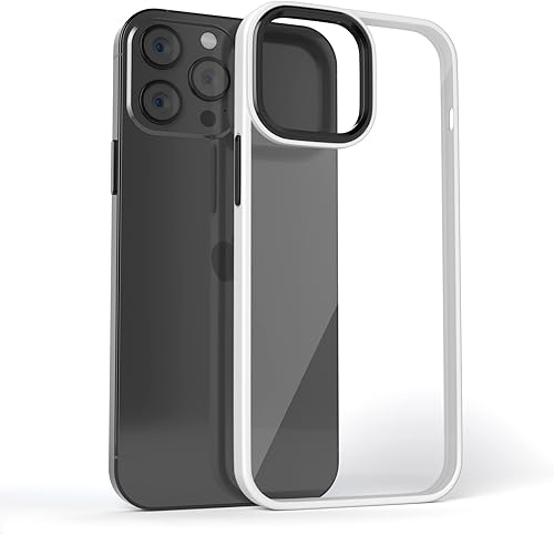 Miniatura 9 de Funda translúcida con borde negro para iPhone 12, delgada, a prueba de golpes, parcial, mate, para iPhone 12, esmerilada y brillante para iPhone 12