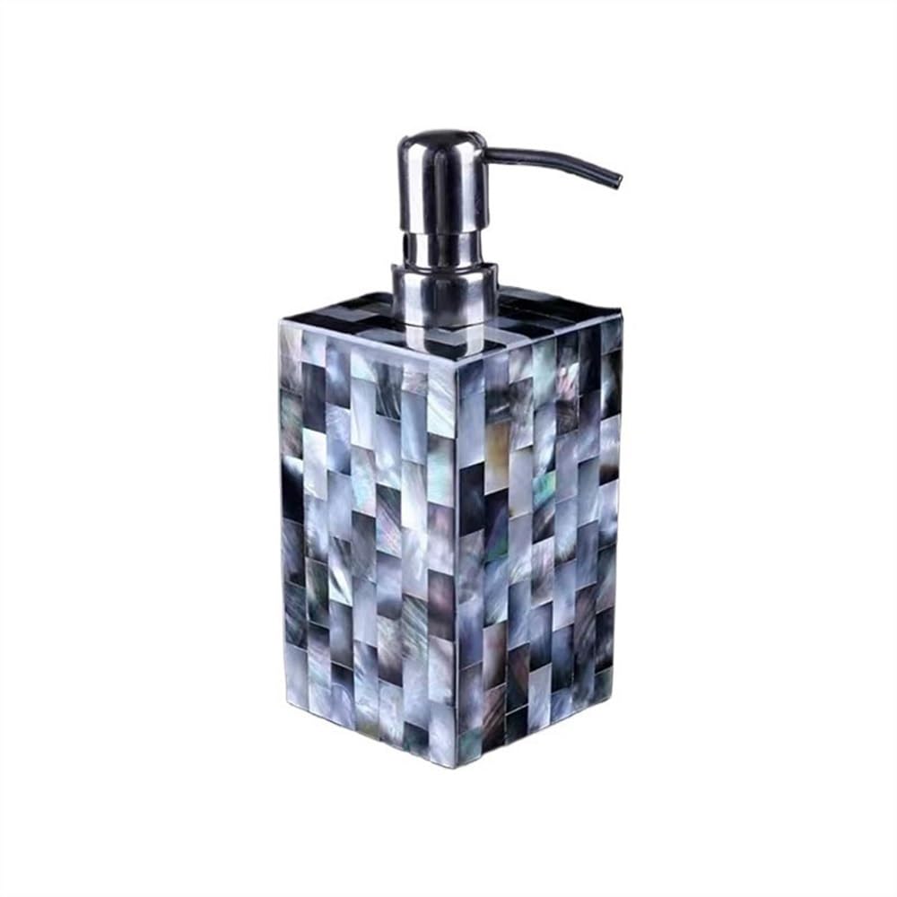 Dispenser per Lavaggio a Mano Flacone disinfettante for Le Mani Shell da 500 ml, Dispenser di Sapone for Il Corpo e Shampoo for bagnoschiuma Alta qualità for Hotel Bagno e Cucina(Nero)