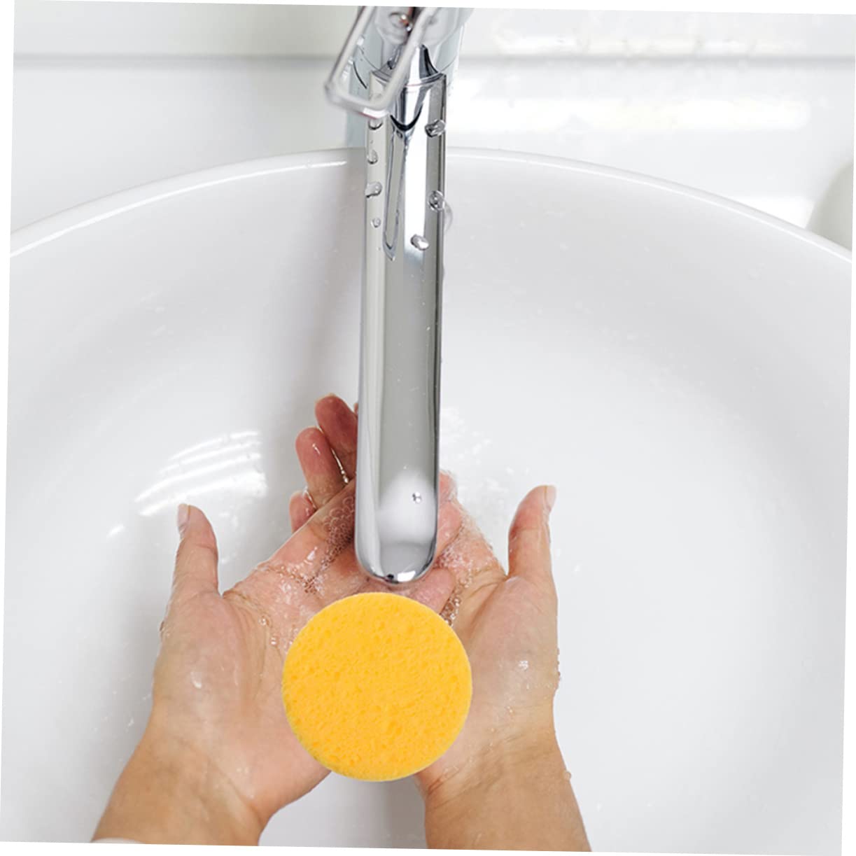 FRCOLOR 150pezzi Spugnette Struccanti Cellulosa Da Morbide e Assorbenti Per Detersione Viso e Rimozione Makeup Durevoli e Non Irritanti