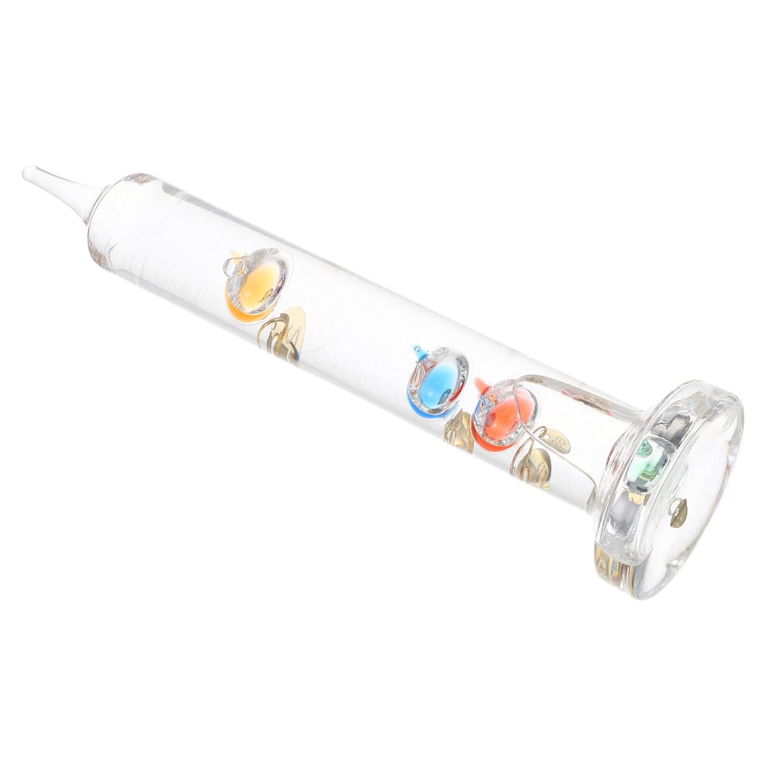 Glass Floating Temperature Indicator with Accurate Display and Artistic Touch, Unique Style Home Decor for Office and Tabletop, Stylish Glass Sphere Thermometer