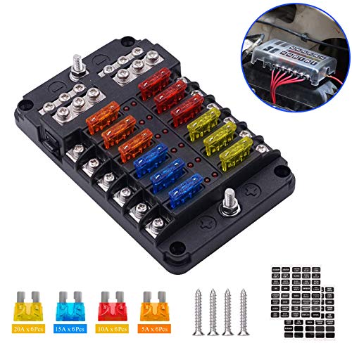 車用ヒューズホルダー ボックス 通販 Amazon Co Jp