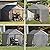 ShelterLogic 6' x 6' Shed-in-a-Box All Season Steel Metal Peak Roof Outdoor Storage Shed with Waterproof Cover and Heavy Duty Reusable Auger Anchors, Grey