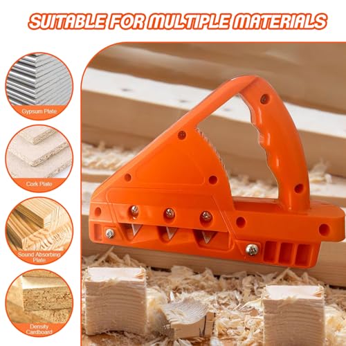 Kantenhobel für Gipskartonplatten, Gipskarton-Kantenhobel Gipskarton mit 10 Klingen, Robuster Hobel Holzbearbeitung Handschneidewerkzeug, Mehrzweck-Kantenhobel für Gipskartonplatten, Korkplatten