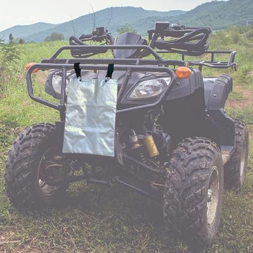 Image of UTV Trash Bag Heavy Duty Trash Sack Universal fits UTV ATV Golf Cart Off-Road Marine, Silver