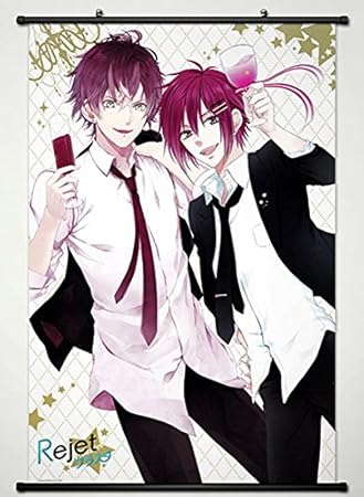 Amazon Com Wall Scroll Poster Fabric Painting For Anime Diabolik Lovers More Blood Sakamaki Ayato Sakamaki Laito 036 S Posters Prints