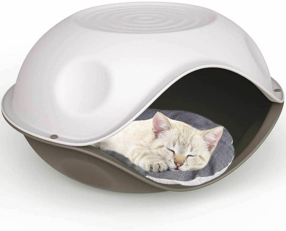 Mighty Cat Dog Bed Windproof Outdoor Plastic Shelter Pet Kitten House Kennel POD