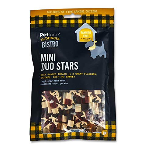 Petface The Doggie Bistro Mini Duo Stars Treats for Dogs 125g, 125 g (Pack of 1)