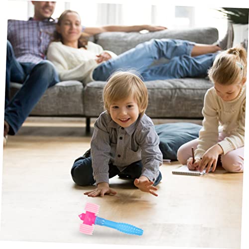 CHILDWEET 10 Pçs 'S Bb Martelo Marretas De Madeira Rosa Para Jogos De Plástico Martelo Estridente C