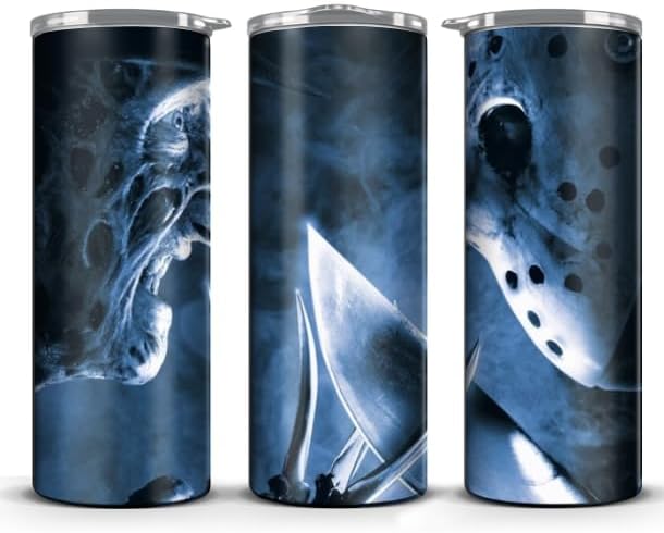 Miniatura 3 de Halloween Spooky Themed 20 oz Skinny Tumblers With Lid and Straw (Halloween 2)