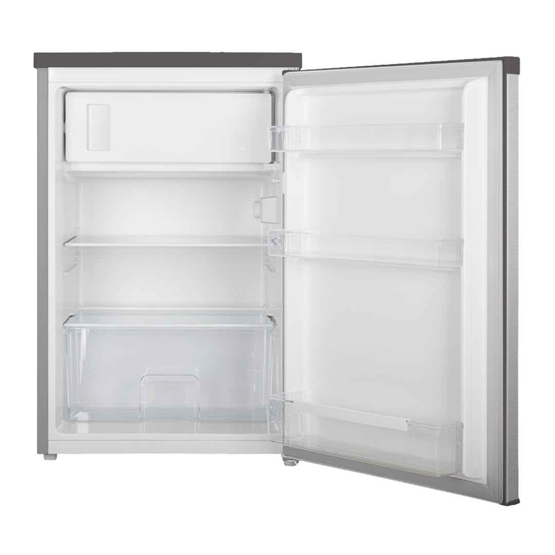 Aspes Frigorífico Refrigerador Inox AR855500ECX. Capacidad 120 Litros, Puerta Reversible, Bajo Nivel Sonoro, Eficiencia Energética Clase E