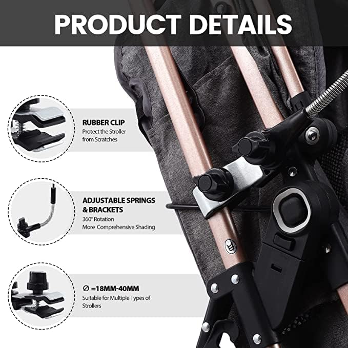 Napernyő használat közben babakocsival