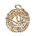 BjB Endless Infinity Style 8MM Polished Semi-precious Genuine Picture Jasper Beaded Necklace, 60" Long.
