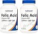Nutricost Folic Acid (Vitamin B9) 1000 mcg, 240 Capsules (2 Bottles)