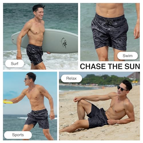 Image of Kanu Surf Men's Big Viper Extended Size Stripe Swim Trunk