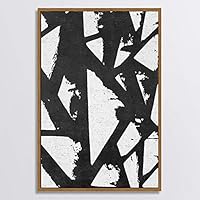 Framed Canvas Wall Art Black and White Style Canvas Prints Home Artwork Decoration for Living Room,Bedroom - 16x24 inches