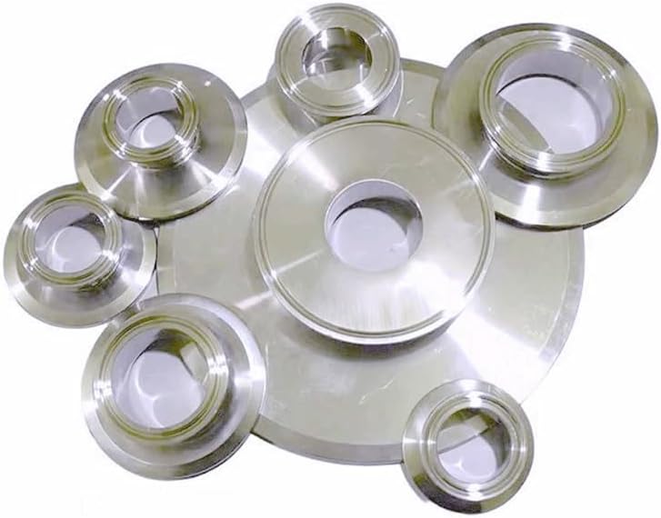 Pipe connector, Tri Clamp Reduce 1.5"- 2" Ferrule O.D 50.5mm-64mm Reducer 304 Stainless Steel Pipe Fitting