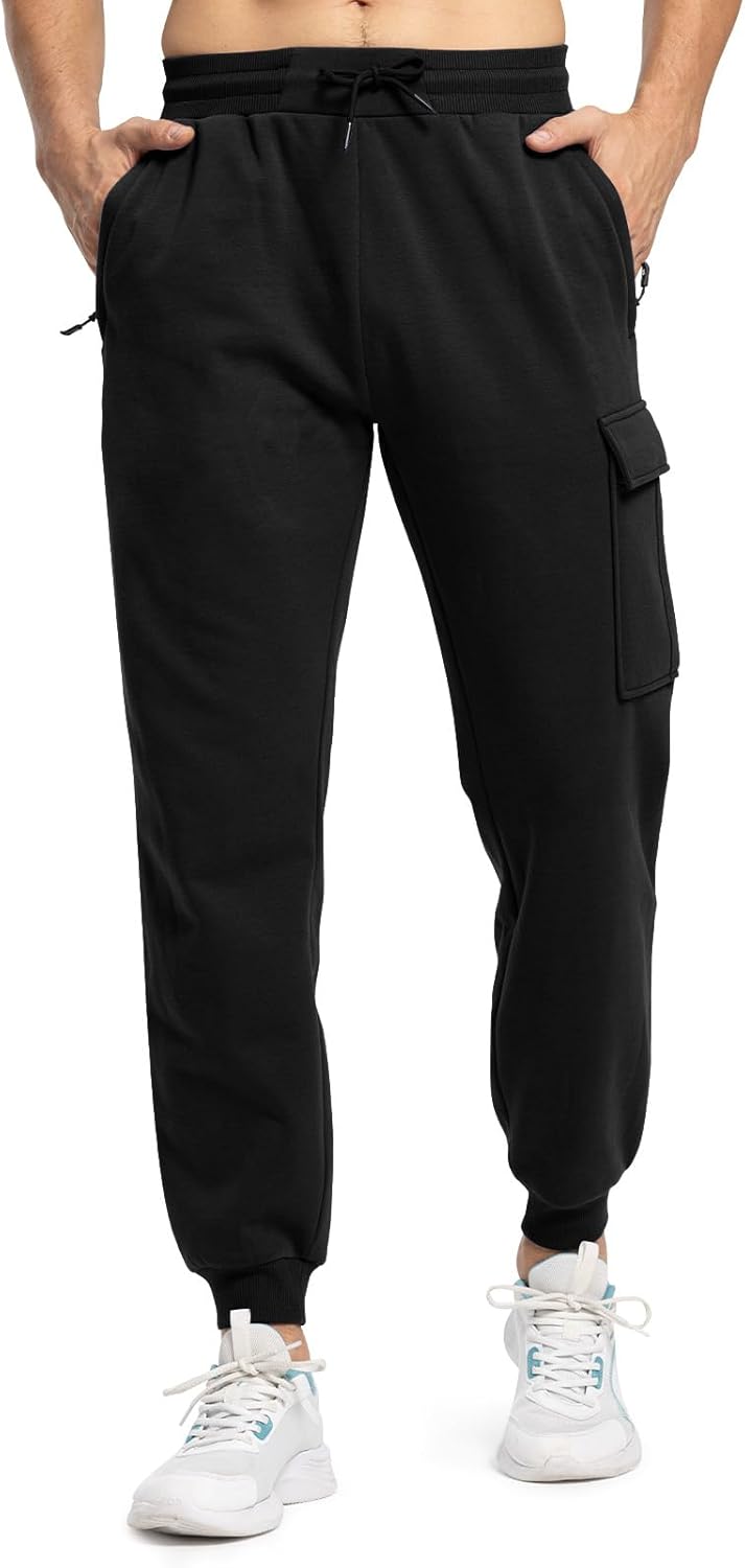 TBMPOY Men's Cargo Fleece Lined Jogger Pants - Image 2