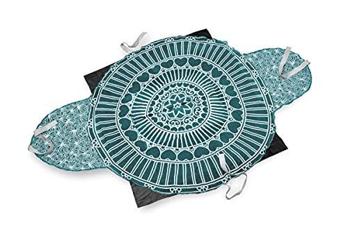 Sweet Goodbye Cocoon - Eco-Friendly Pet Casket - Burial & Cremation Ceremony Kit (Classic Cotton)-For All Pets & Breeds- Dogs Cats Rabbits Birds & More (Choose Size & Color) (Small, Black/Teal Green) #TOP1