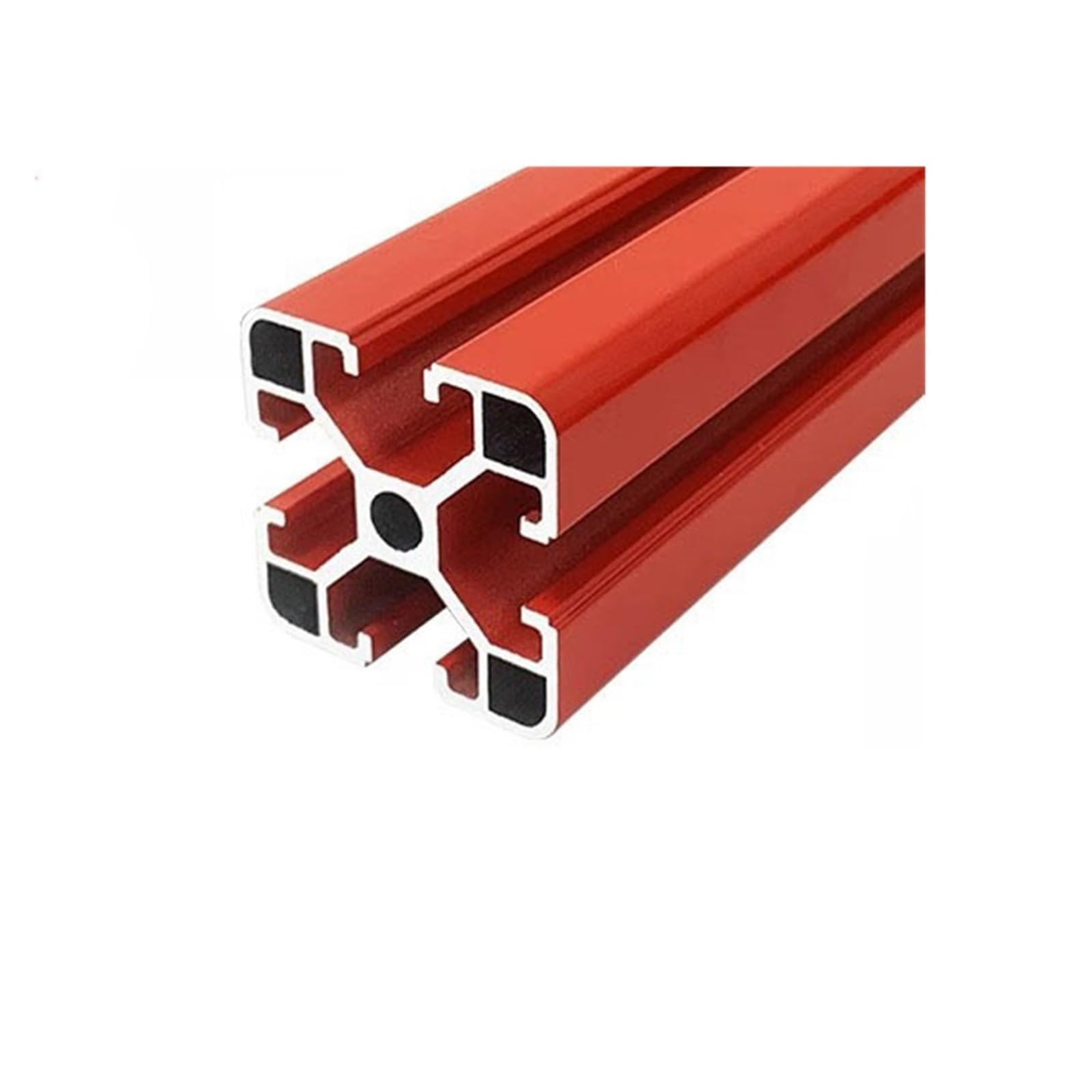 Red 4040 T-Slot Aluminum Profile Extrusion EU Standard 40x40 L=100-1000mm Linear Rail for CNC 3D Printer DIY(650mm)