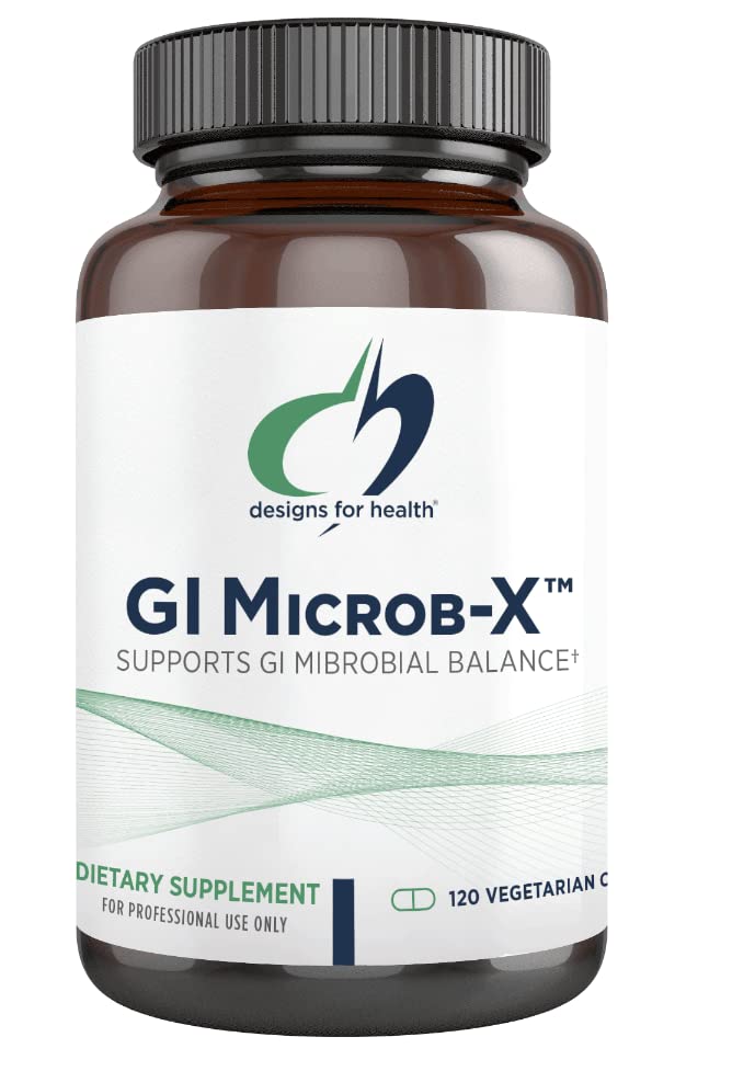 Designs for Health GI Microb-X - Botanical Gut Support, Cleanse + Detox Supplement with Tribulus, Be
