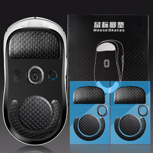 IMMOENUC - マウスソール Logicool G Pro X Superlight 対応 2枚セット、高耐久性、低摩擦、特殊な紋様設計、薄型、マウス脚部交換用、滑り性能強化(ブラック)